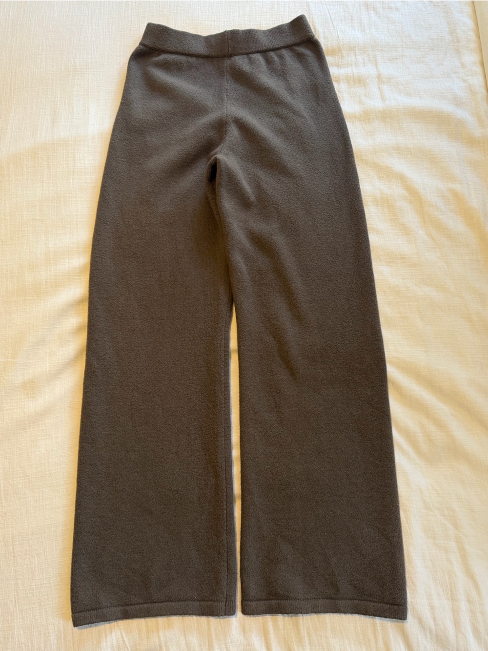 Adanola Varsity Knit Straight Leg Sweatpants Dark Cocoa Brown Size Small (tall) - Picture 6 of 13
